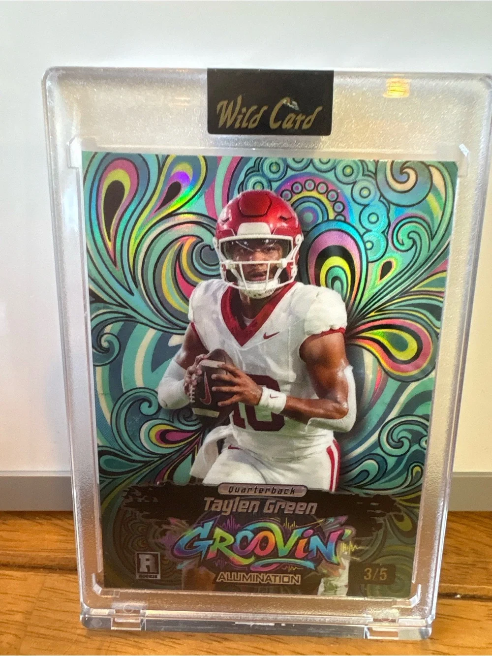 Wild Card Groovin' Taylen Green Football Card - Multicolor